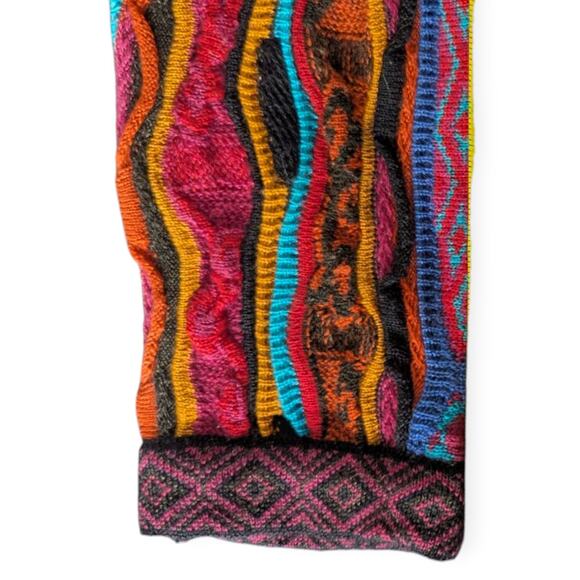 GECCU Australia Men's Textured Rainbow Merino Cardigan - Picture 4 of 9